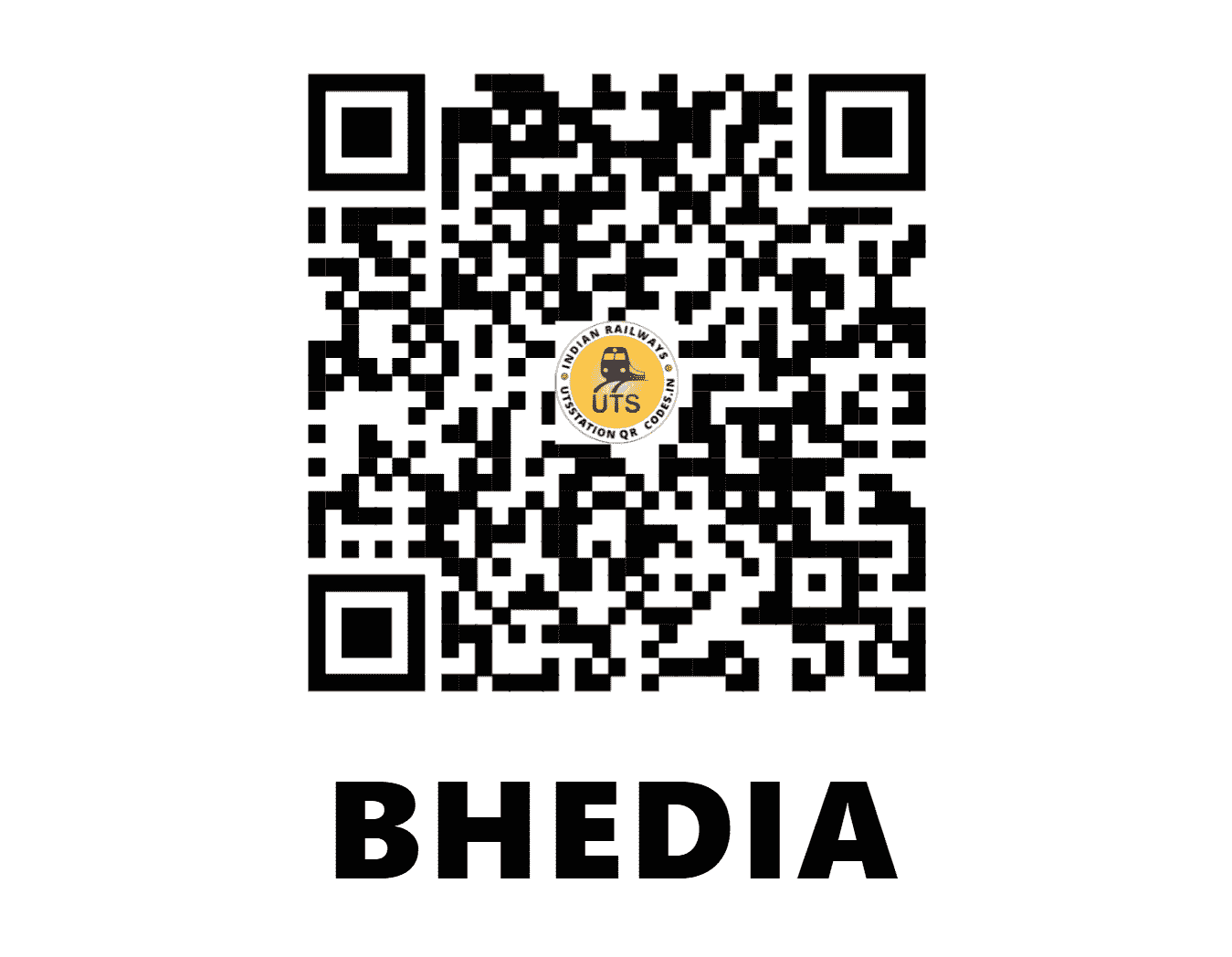 UTS QR Code for BHEDIA - BDH (ER - WEST BENGAL)